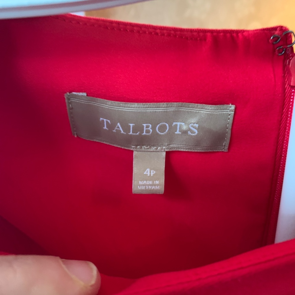 Talbots classic red dress. Not sure if I wore it ever. - Picture 2 of 4